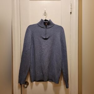 Bonobos Men's Wool Quarter Zip Sweater Size M